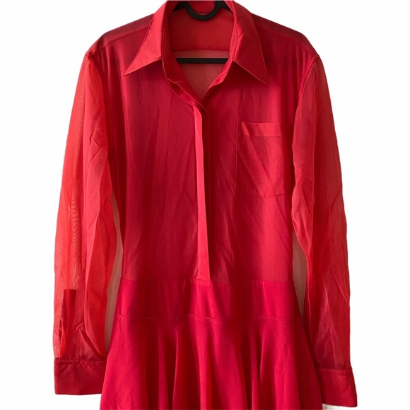 NEW VICTORIA BECKHAM
Ruffle Midi Dress Raspberry - Picture 5 of 11